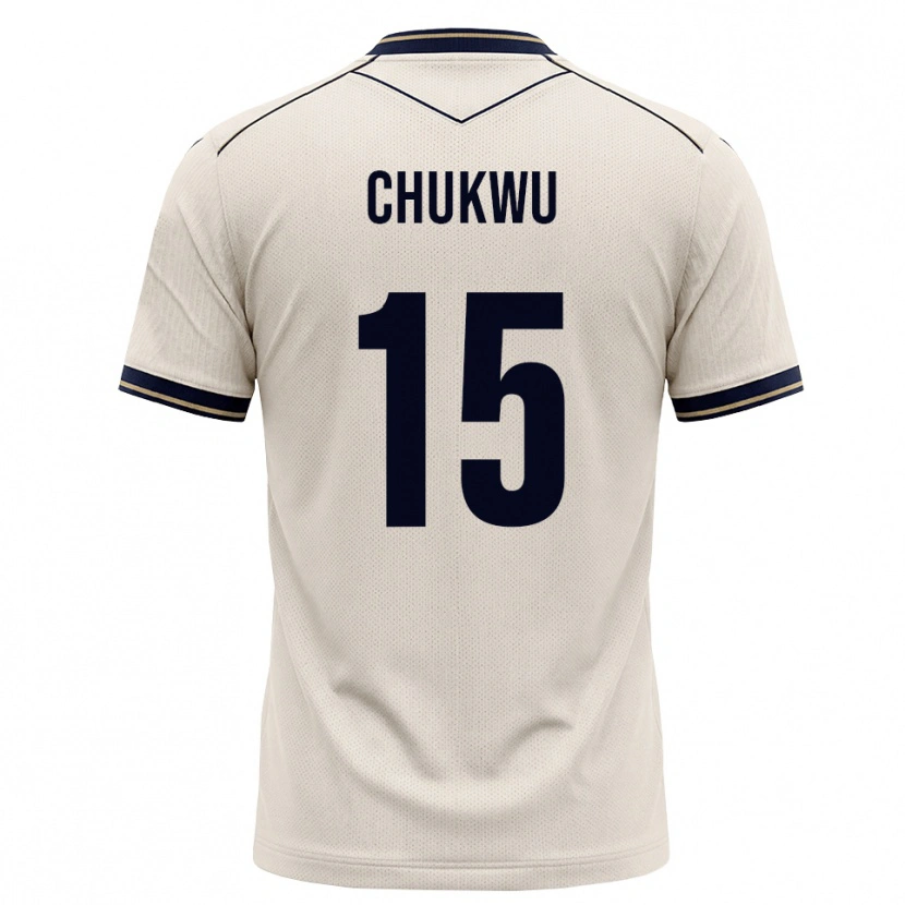 Danxen Homem Camisola Emmanuel Chukwu #15 Branco Azul Tinta Alternativa 2026/27 Camisa