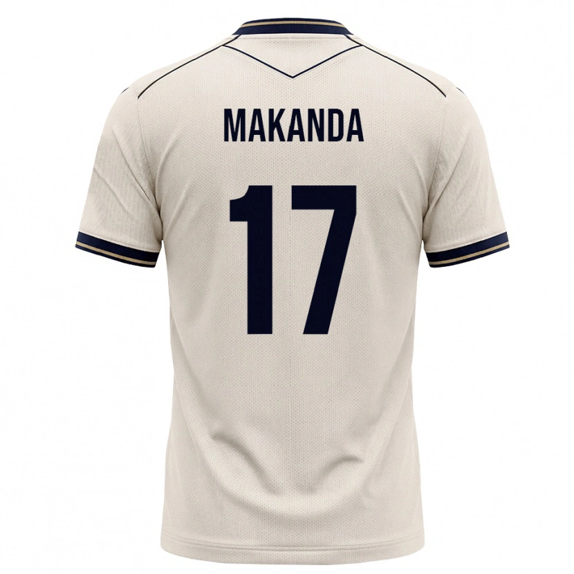 Danxen Homem Camisola Blessing Makanda #17 Branco Azul Tinta Alternativa 2026/27 Camisa