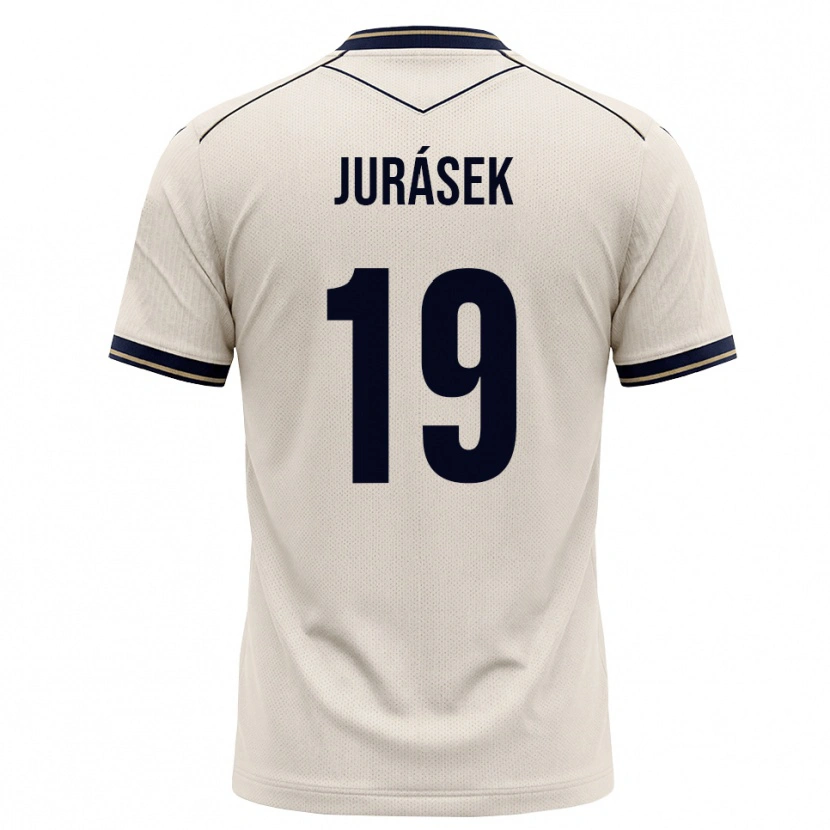 Danxen Homem Camisola David Jurásek #19 Branco Azul Tinta Alternativa 2026/27 Camisa