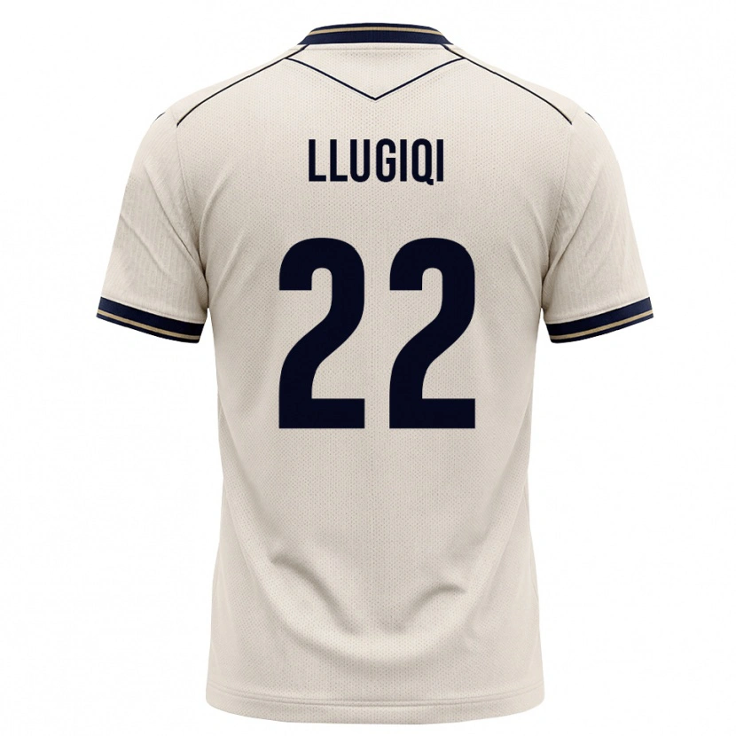Danxen Homem Camisola Arian Llugiqi #22 Branco Azul Tinta Alternativa 2026/27 Camisa