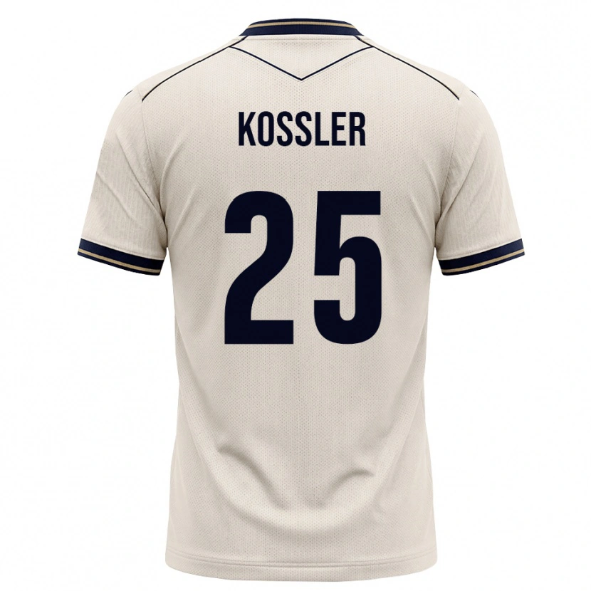 Danxen Homem Camisola Melissa Kössler #25 Branco Azul Tinta Alternativa 2026/27 Camisa