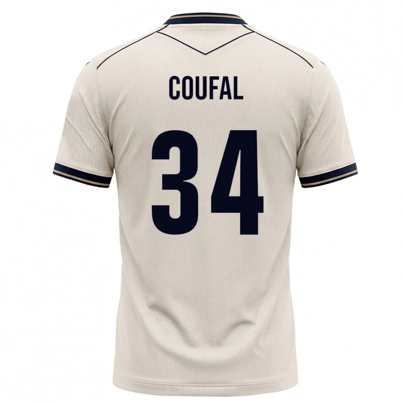 Danxen Homem Camisola Vladimír Coufal #34 Branco Azul Tinta Alternativa 2026/27 Camisa