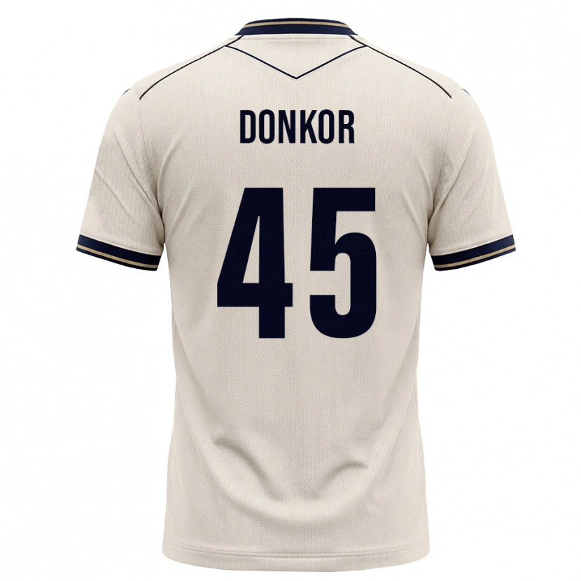 Danxen Homem Camisola Denis Donkor #45 Branco Azul Tinta Alternativa 2026/27 Camisa