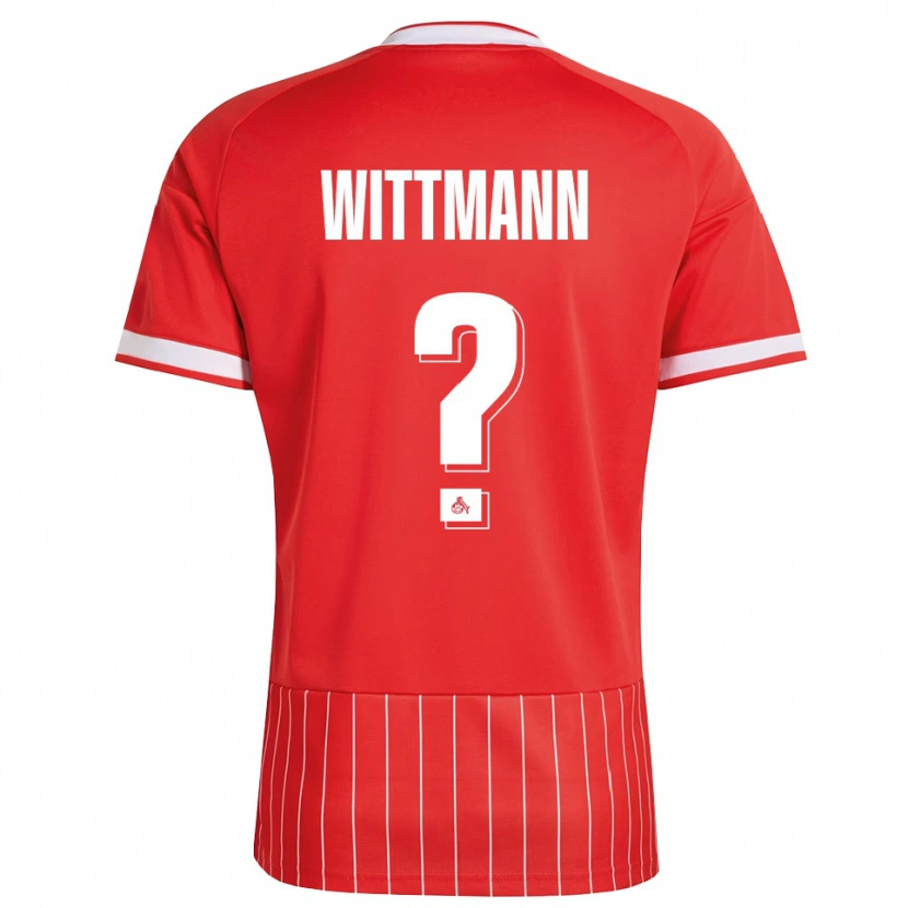 Danxen Homem Camisola Eyk Wittmann #0 Vermelho Branco Verde Alternativa 2026/27 Camisa