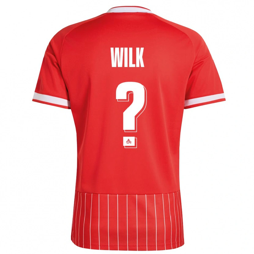 Danxen Homem Camisola Emil Wilk #0 Vermelho Branco Verde Alternativa 2026/27 Camisa