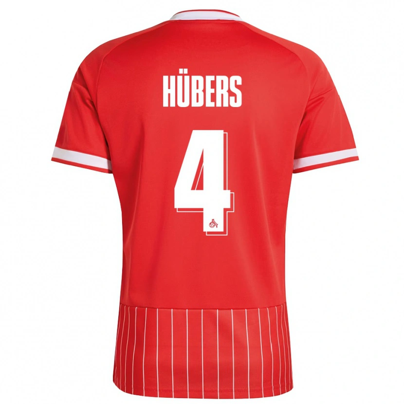Danxen Homem Camisola Timo Hübers #4 Vermelho Branco Verde Alternativa 2026/27 Camisa