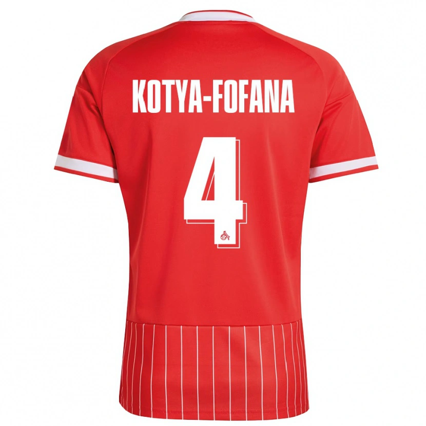 Danxen Homem Camisola Assad Kotya-Fofana #4 Vermelho Branco Verde Alternativa 2026/27 Camisa