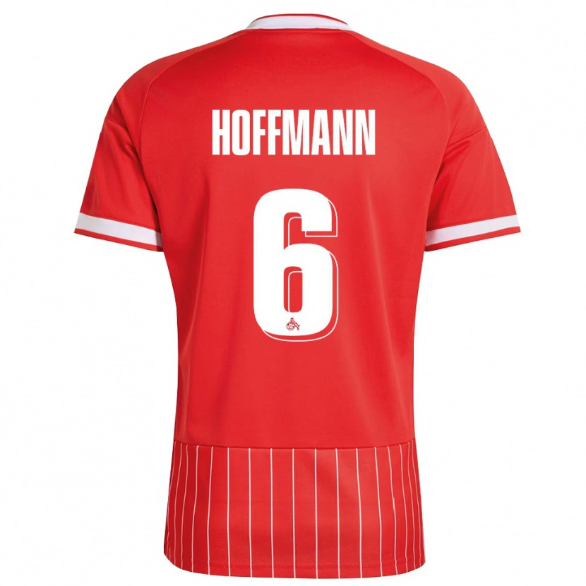 Danxen Homem Camisola Niklas Hoffmann #6 Vermelho Branco Verde Alternativa 2026/27 Camisa