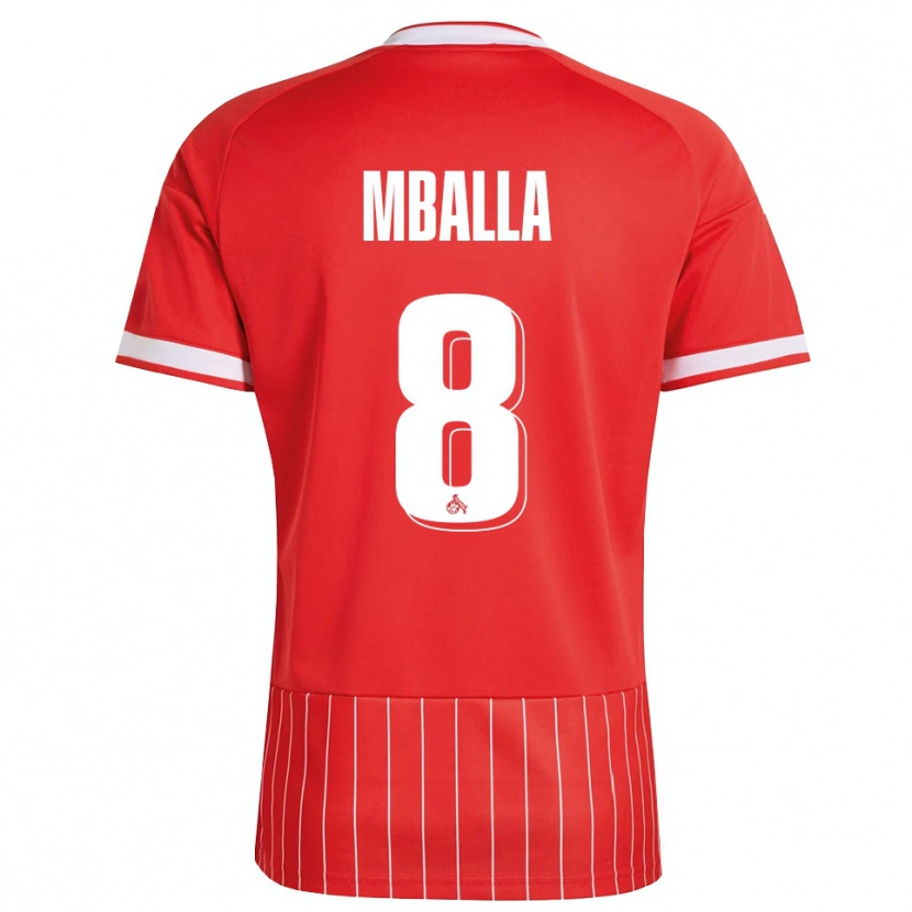Danxen Homem Camisola Loiks Mballa #8 Vermelho Branco Verde Alternativa 2026/27 Camisa