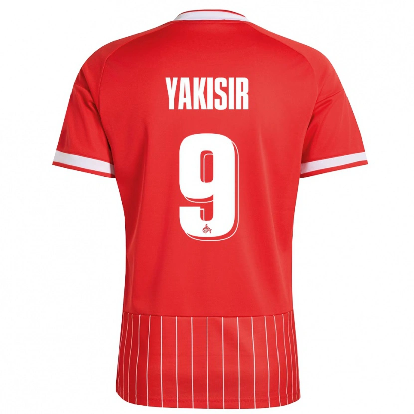 Danxen Homem Camisola Emir-Ahmet Yakisir #9 Vermelho Branco Verde Alternativa 2026/27 Camisa