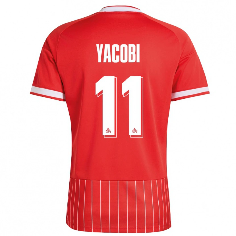 Danxen Homem Camisola Nilas Yacobi #11 Vermelho Branco Verde Alternativa 2026/27 Camisa