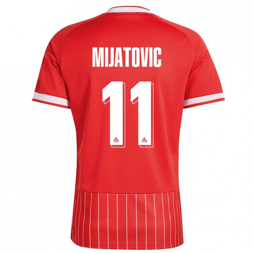 Danxen Homem Camisola Luca Mijatovic #11 Vermelho Branco Verde Alternativa 2026/27 Camisa