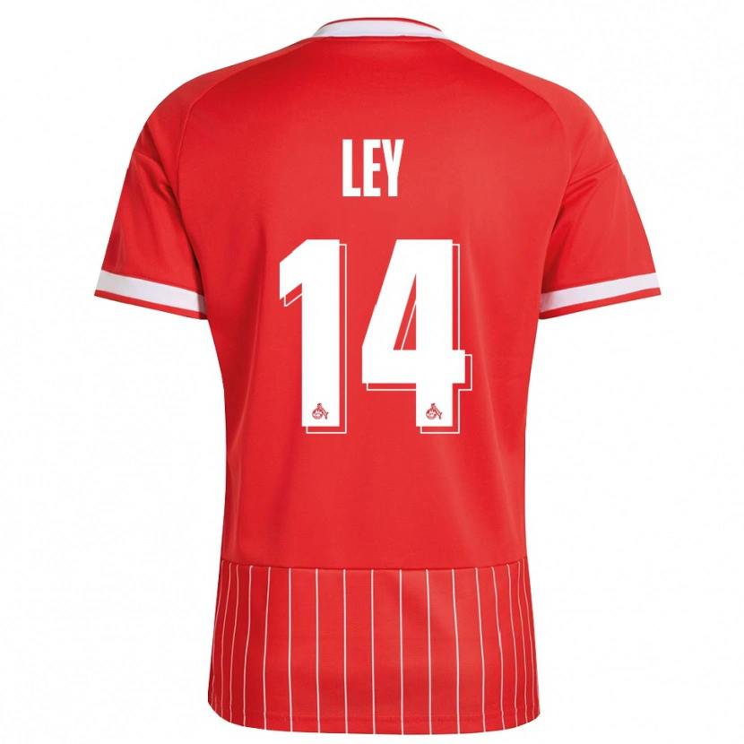 Danxen Homem Camisola Benjamin Ley #14 Vermelho Branco Verde Alternativa 2026/27 Camisa