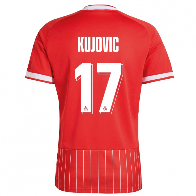 Danxen Homem Camisola Emin Kujovic #17 Vermelho Branco Verde Alternativa 2026/27 Camisa