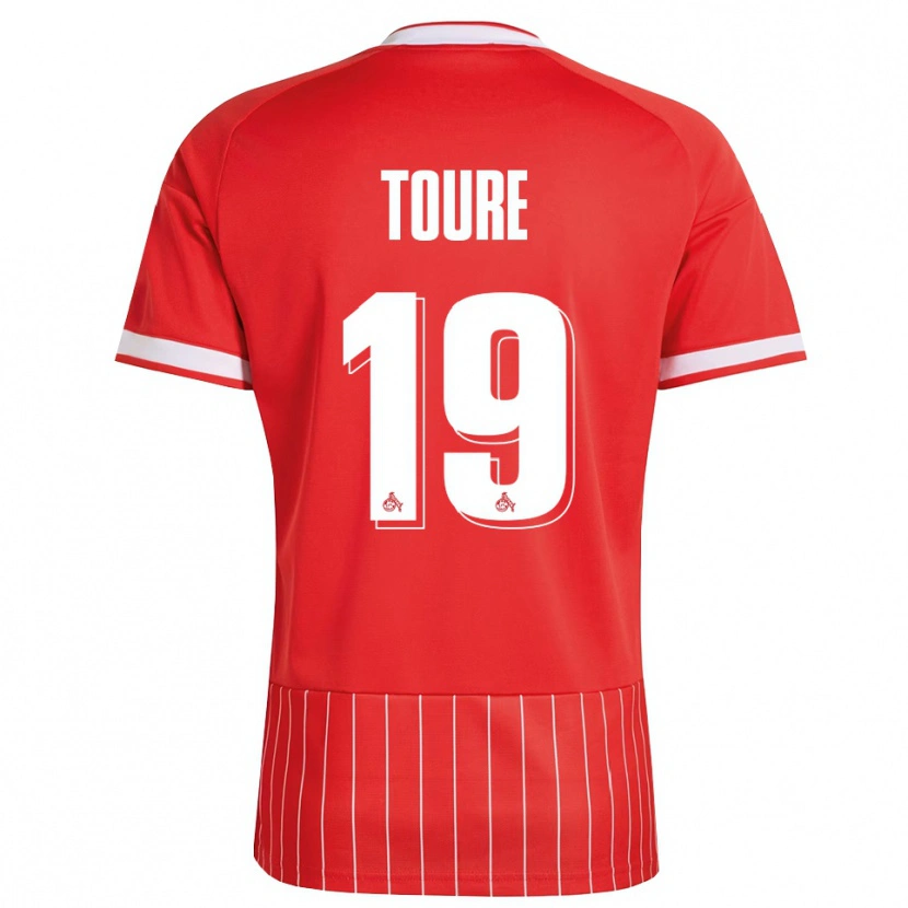 Danxen Homem Camisola Safyan Toure #19 Vermelho Branco Verde Alternativa 2026/27 Camisa