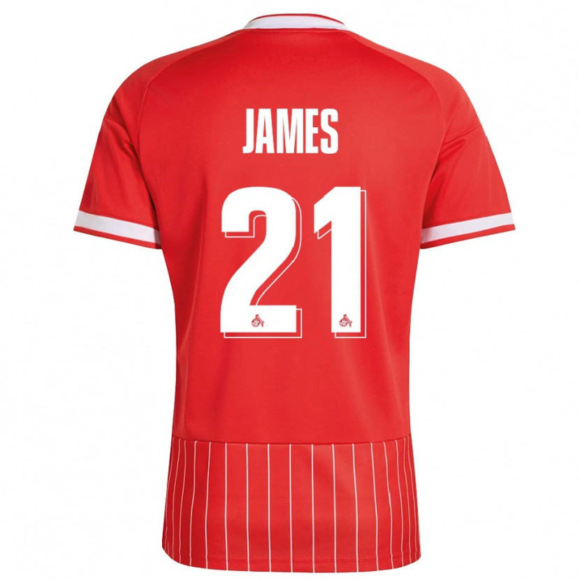 Danxen Homem Camisola Martin James #21 Vermelho Branco Verde Alternativa 2026/27 Camisa