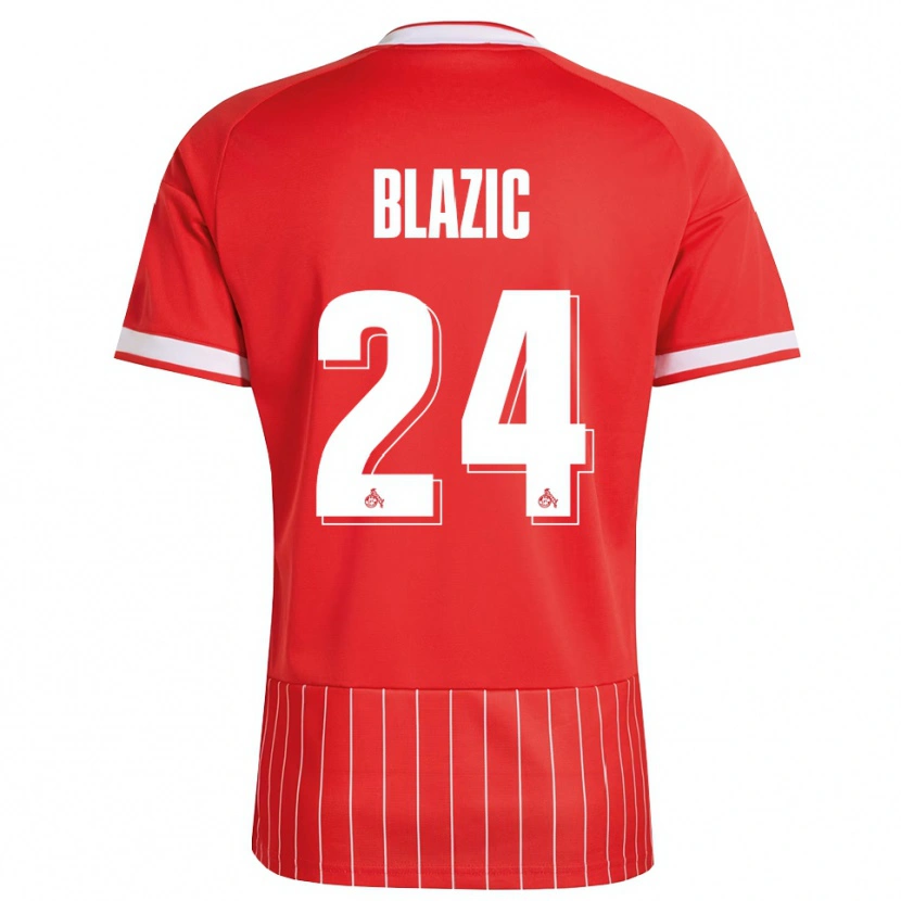 Danxen Homem Camisola Alessandro Blazic #24 Vermelho Branco Verde Alternativa 2026/27 Camisa