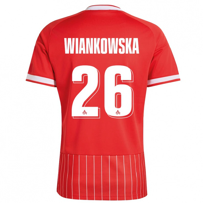 Danxen Homem Camisola Martyna Wiankow­ska #26 Vermelho Branco Verde Alternativa 2026/27 Camisa