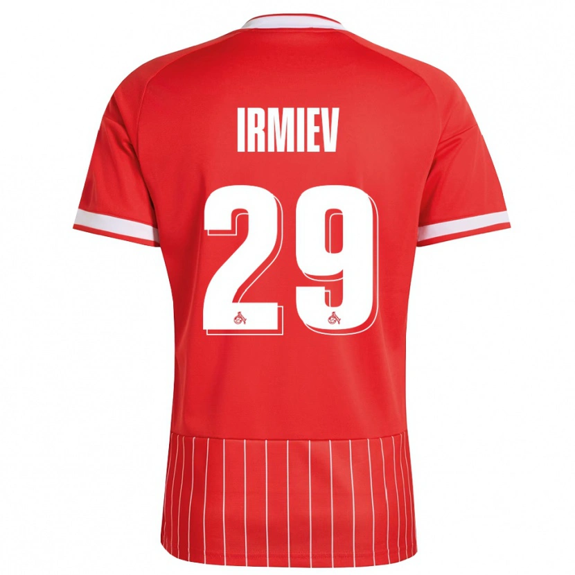 Danxen Homem Camisola Kristiyan Irmiev #29 Vermelho Branco Verde Alternativa 2026/27 Camisa