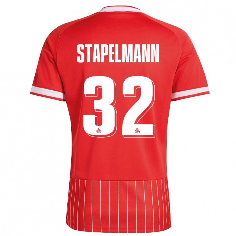 Danxen Homem Camisola Luis Stapelmann #32 Vermelho Branco Verde Alternativa 2026/27 Camisa