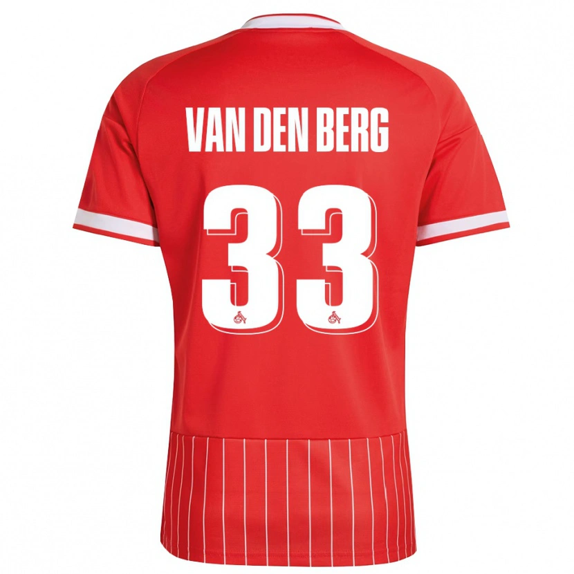 Danxen Homem Camisola Rav Van Den Berg #33 Vermelho Branco Verde Alternativa 2026/27 Camisa