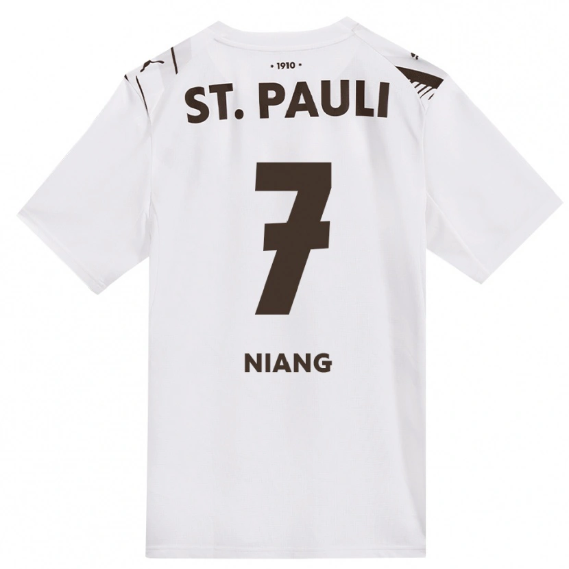 Danxen Homem Camisola Youssoupha Niang #7 Café Branco Vermelho Alternativa 2026/27 Camisa