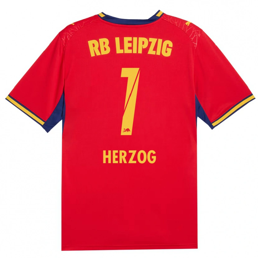 Danxen Homem Camisola Elvira Herzog #1 Vermelho Amarelo Azul Real Alternativa 2026/27 Camisa