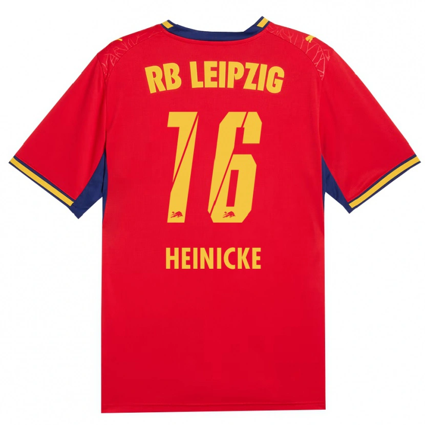 Danxen Homem Camisola Niklas Heinicke #16 Vermelho Amarelo Azul Real Alternativa 2026/27 Camisa