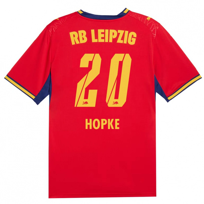 Danxen Homem Camisola Hannes Hopke #20 Vermelho Amarelo Azul Real Alternativa 2026/27 Camisa