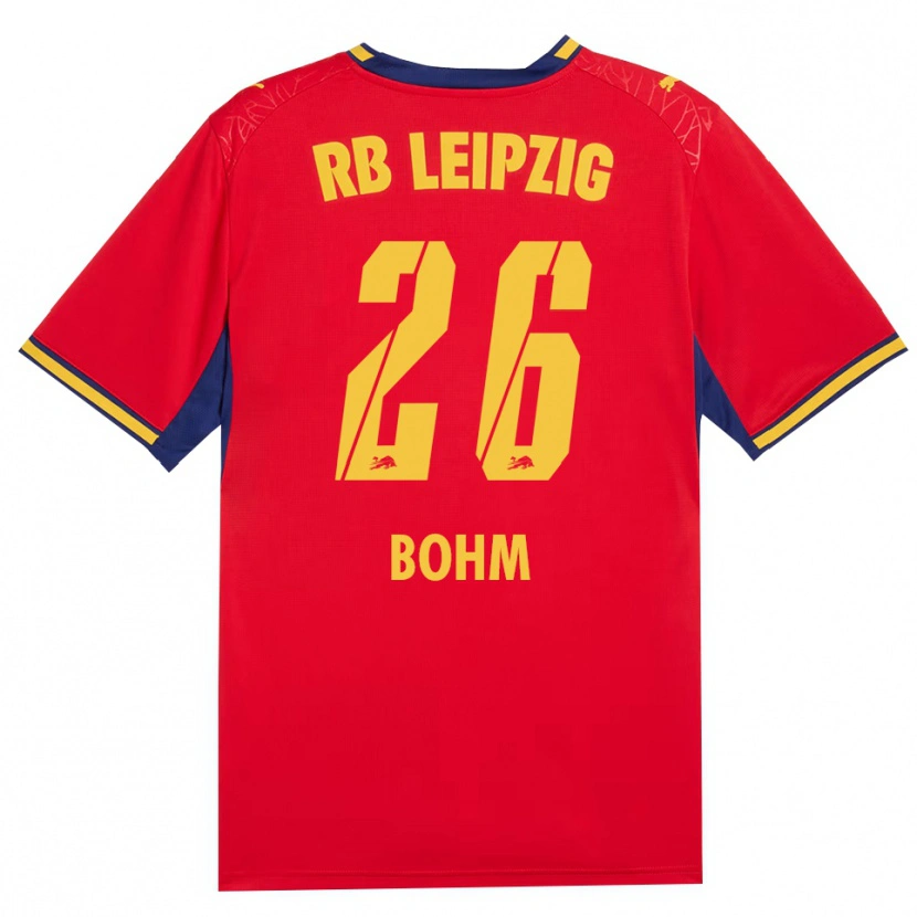 Danxen Homem Camisola Pepe Böhm #26 Vermelho Amarelo Azul Real Alternativa 2026/27 Camisa