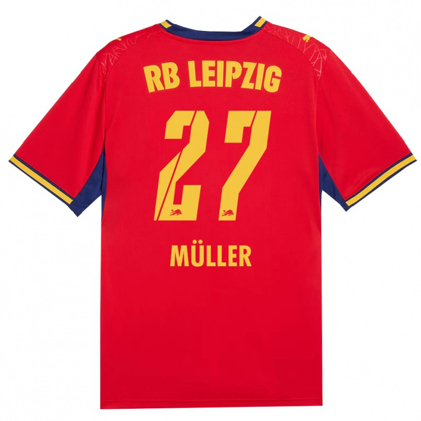 Danxen Homem Camisola Marlene Müller #27 Vermelho Amarelo Azul Real Alternativa 2026/27 Camisa