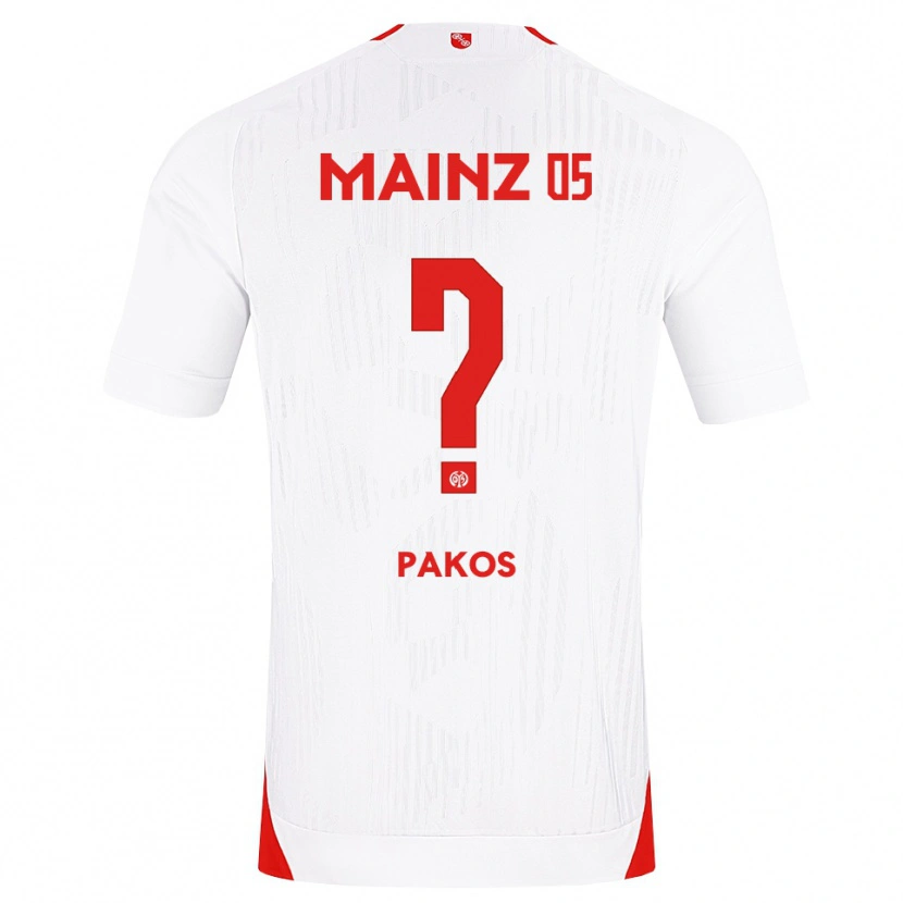 Danxen Homem Camisola Georgios Pakos #0 Branco Vermelho Amarelo Alternativa 2026/27 Camisa