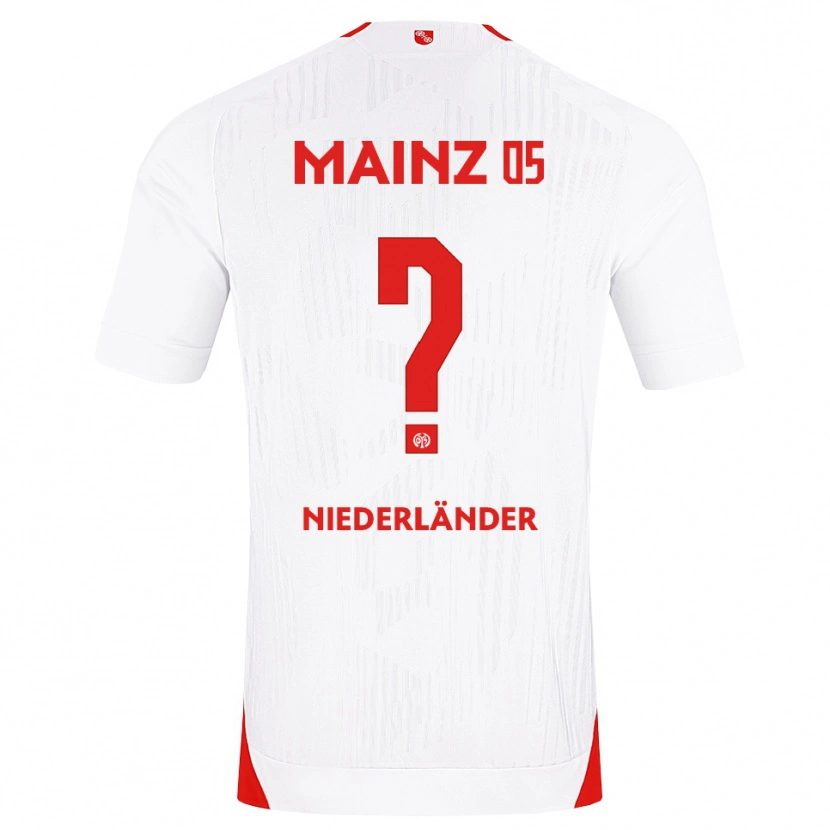 Danxen Homem Camisola Lennart Niederländer #0 Branco Vermelho Amarelo Alternativa 2026/27 Camisa
