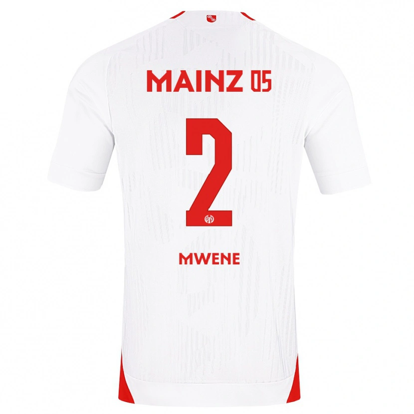 Danxen Homem Camisola Phillipp Mwene #2 Branco Vermelho Amarelo Alternativa 2026/27 Camisa