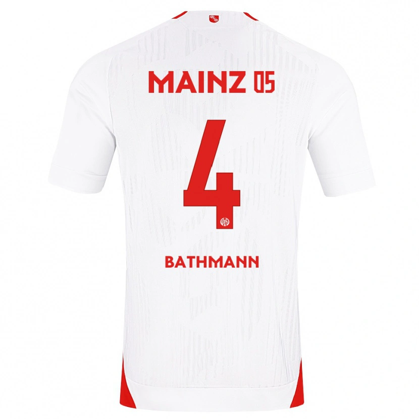 Danxen Homem Camisola Kara Bathmann #4 Branco Vermelho Amarelo Alternativa 2026/27 Camisa