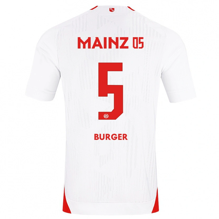 Danxen Homem Camisola Korbinian Burger #5 Branco Vermelho Amarelo Alternativa 2026/27 Camisa