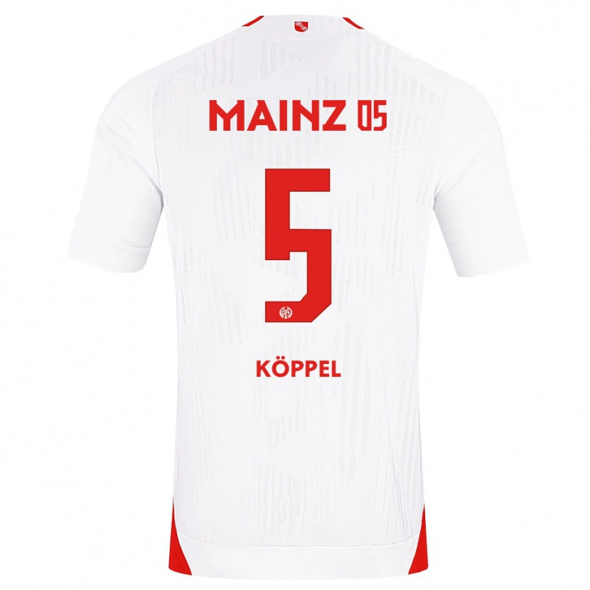 Danxen Homem Camisola Domenic Köppel #5 Branco Vermelho Amarelo Alternativa 2026/27 Camisa
