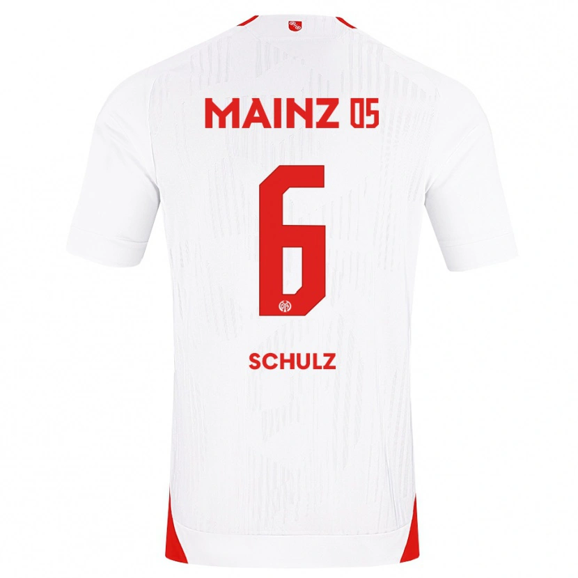 Danxen Homem Camisola Philipp Schulz #6 Branco Vermelho Amarelo Alternativa 2026/27 Camisa