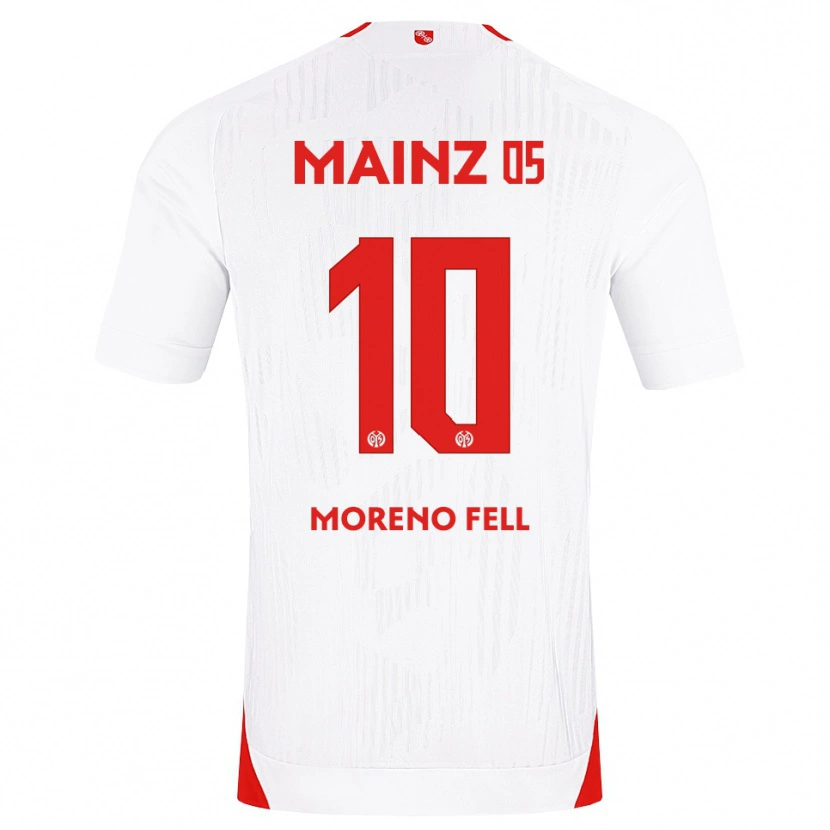 Danxen Homem Camisola Fabio Moreno Fell #10 Branco Vermelho Amarelo Alternativa 2026/27 Camisa