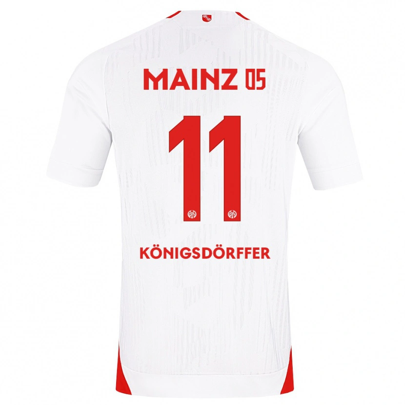 Danxen Homem Camisola Ransford Königsdörffer #11 Branco Vermelho Amarelo Alternativa 2026/27 Camisa