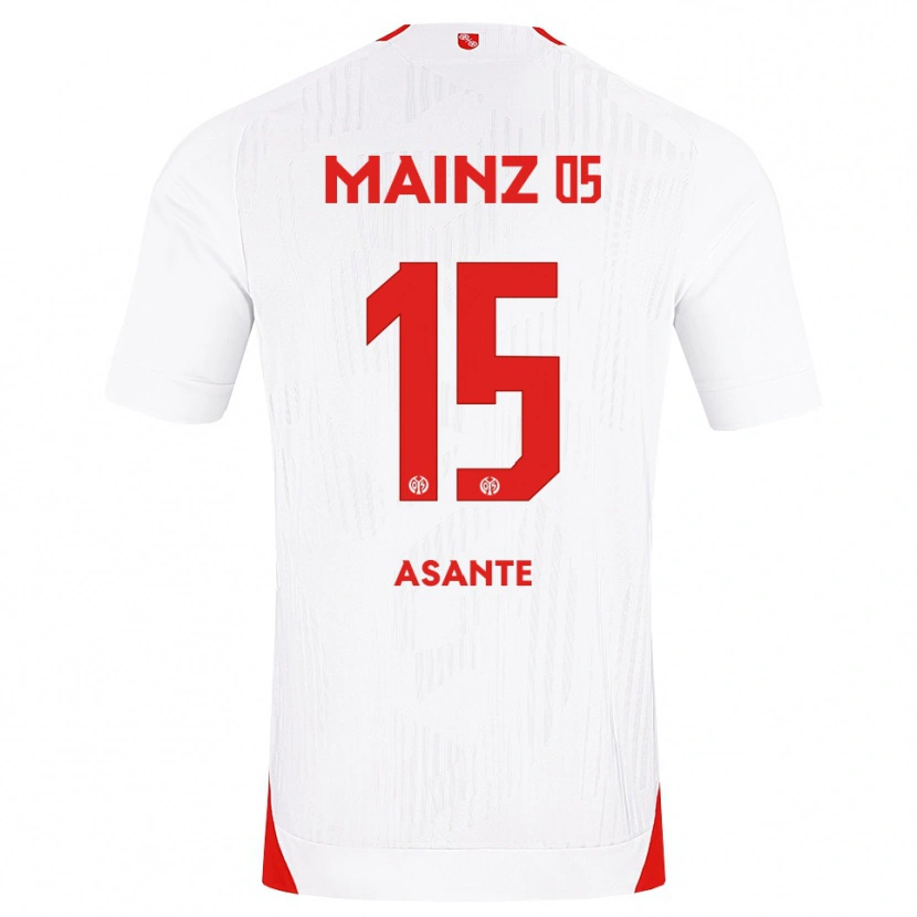 Danxen Homem Camisola Marvin Asante #15 Branco Vermelho Amarelo Alternativa 2026/27 Camisa