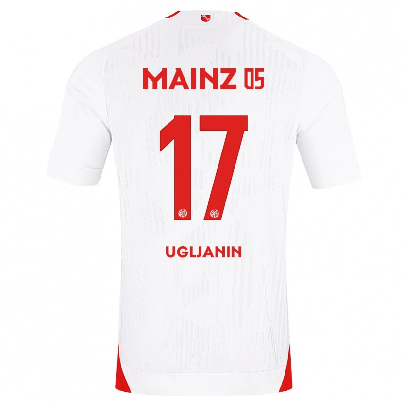 Danxen Homem Camisola Jusuf Ugljanin #17 Branco Vermelho Amarelo Alternativa 2026/27 Camisa