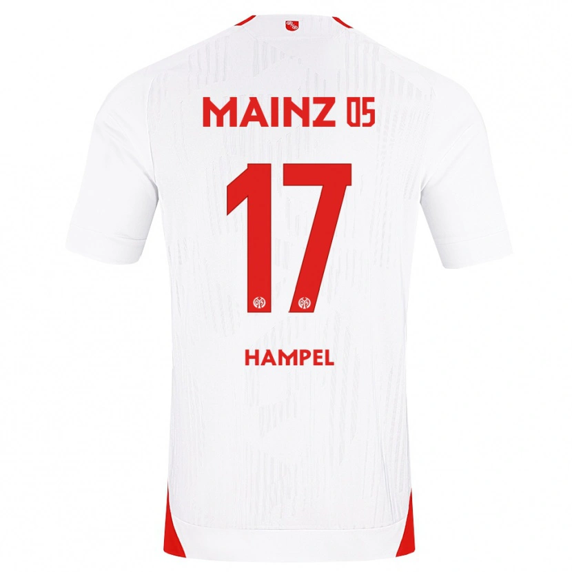 Danxen Homem Camisola Luca Hampel #17 Branco Vermelho Amarelo Alternativa 2026/27 Camisa