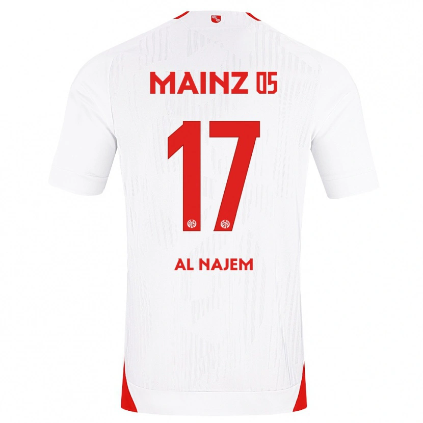 Danxen Homem Camisola Salma Al Najem #17 Branco Vermelho Amarelo Alternativa 2026/27 Camisa