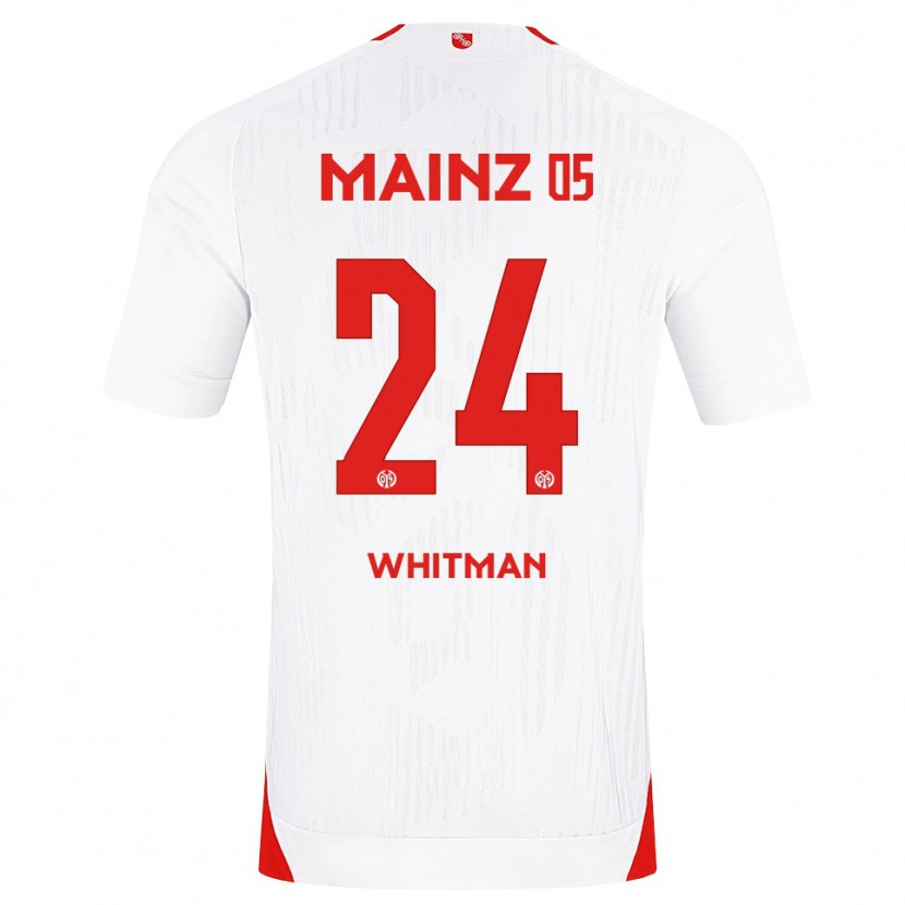 Danxen Homem Camisola Katherine Whitman #24 Branco Vermelho Amarelo Alternativa 2026/27 Camisa