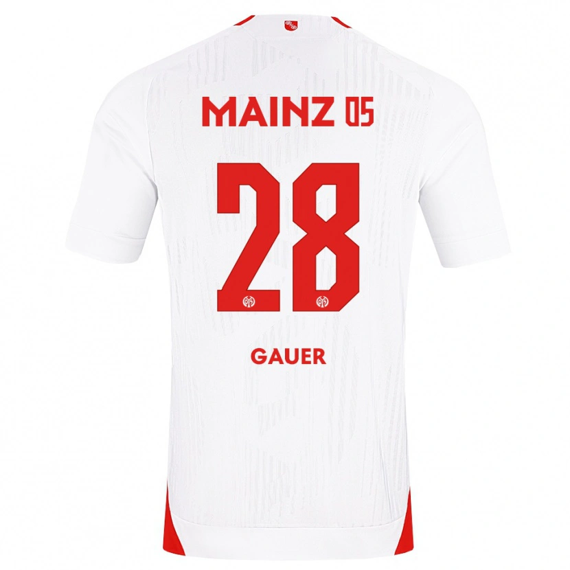 Danxen Homem Camisola Luke Gauer #28 Branco Vermelho Amarelo Alternativa 2026/27 Camisa