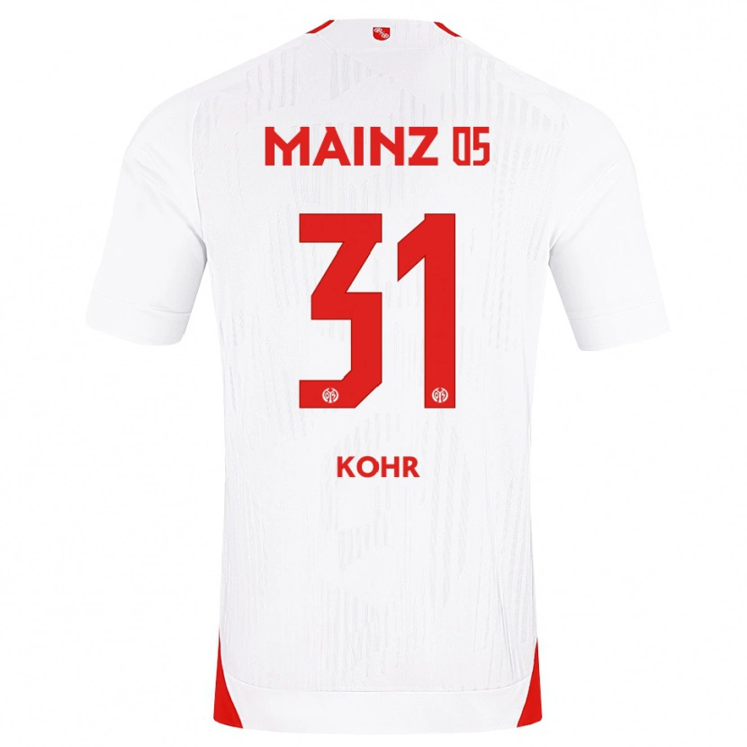 Danxen Homem Camisola Dominik Kohr #31 Branco Vermelho Amarelo Alternativa 2026/27 Camisa