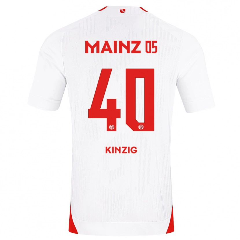 Danxen Homem Camisola Maximilian Kinzig #40 Branco Vermelho Amarelo Alternativa 2026/27 Camisa