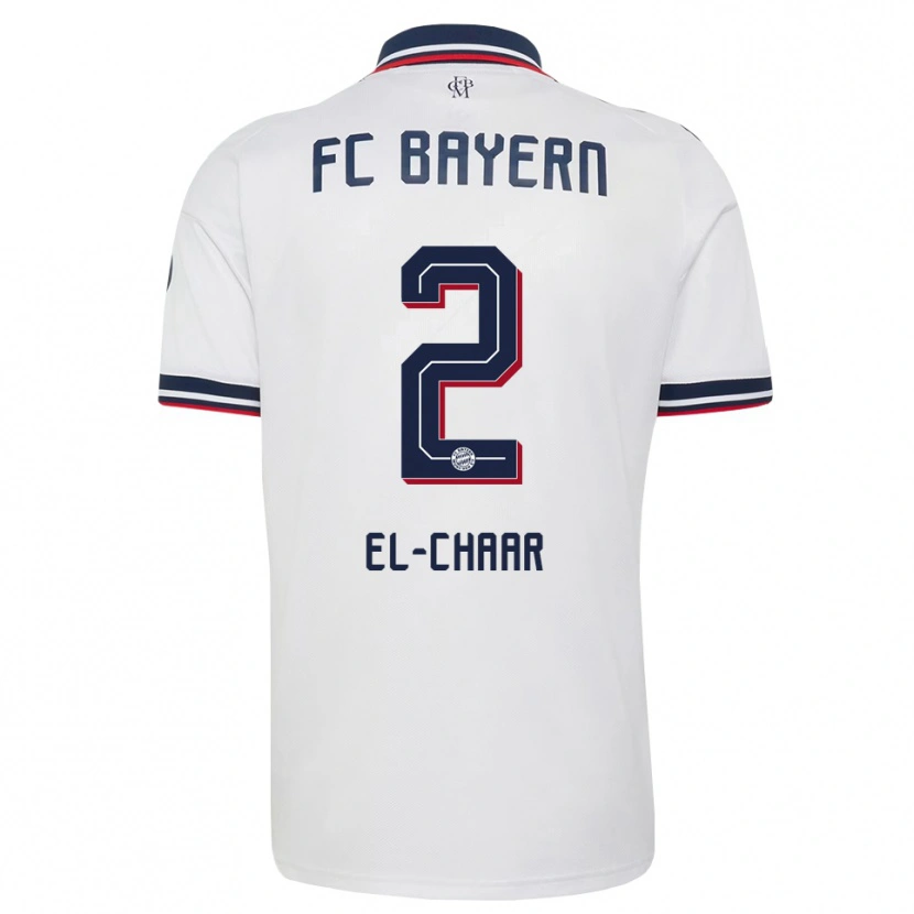 Danxen Homem Camisola Adam El-Chaar #2 Cinza Branco Vermelho Alternativa 2026/27 Camisa