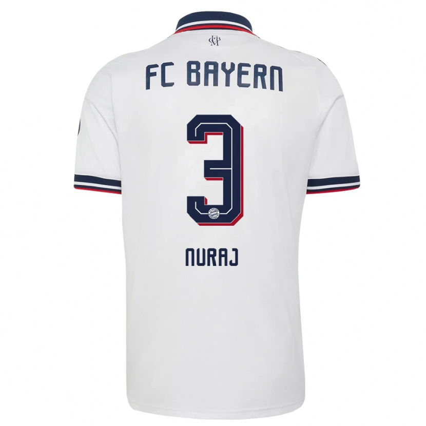 Danxen Homem Camisola Skender Nuraj #3 Cinza Branco Vermelho Alternativa 2026/27 Camisa